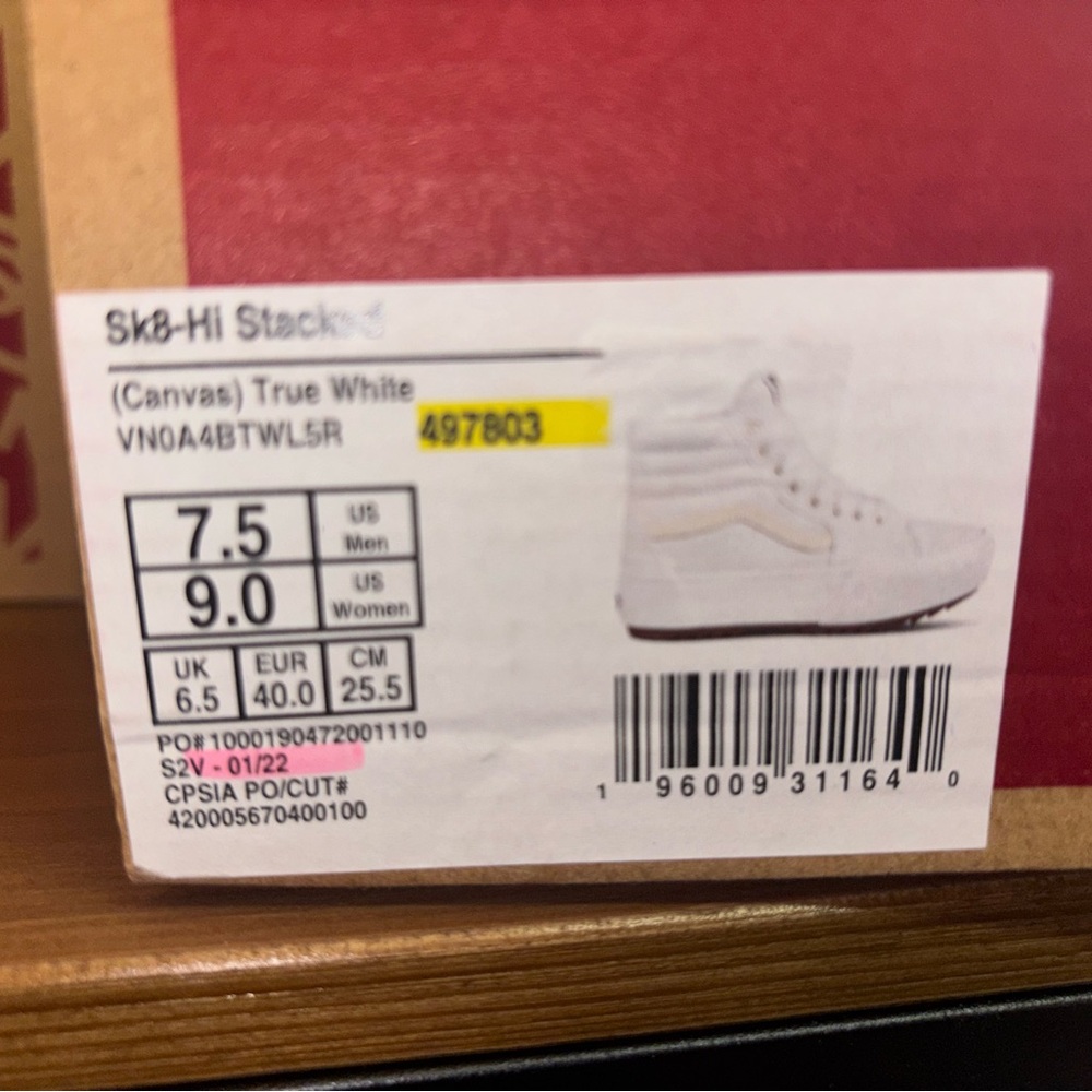 Vans Sk8-Hi Stacked sz 7.5 Men’s 9.0 Women’s - Picture 12 of 15